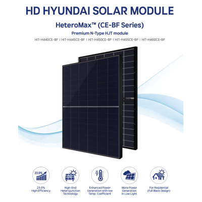 Modulo Fotovoltaico Hyundai 455W HJT Full Black